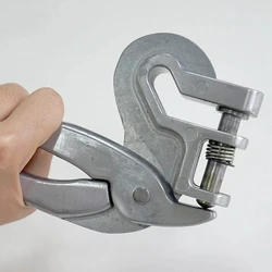 8mm/9mm de acero inoxidable etiquetas de oreja de animales perforadora alicates abrazaderas de agujeros ganado ovejas cerdo caballo equipo de identificación de animales granja