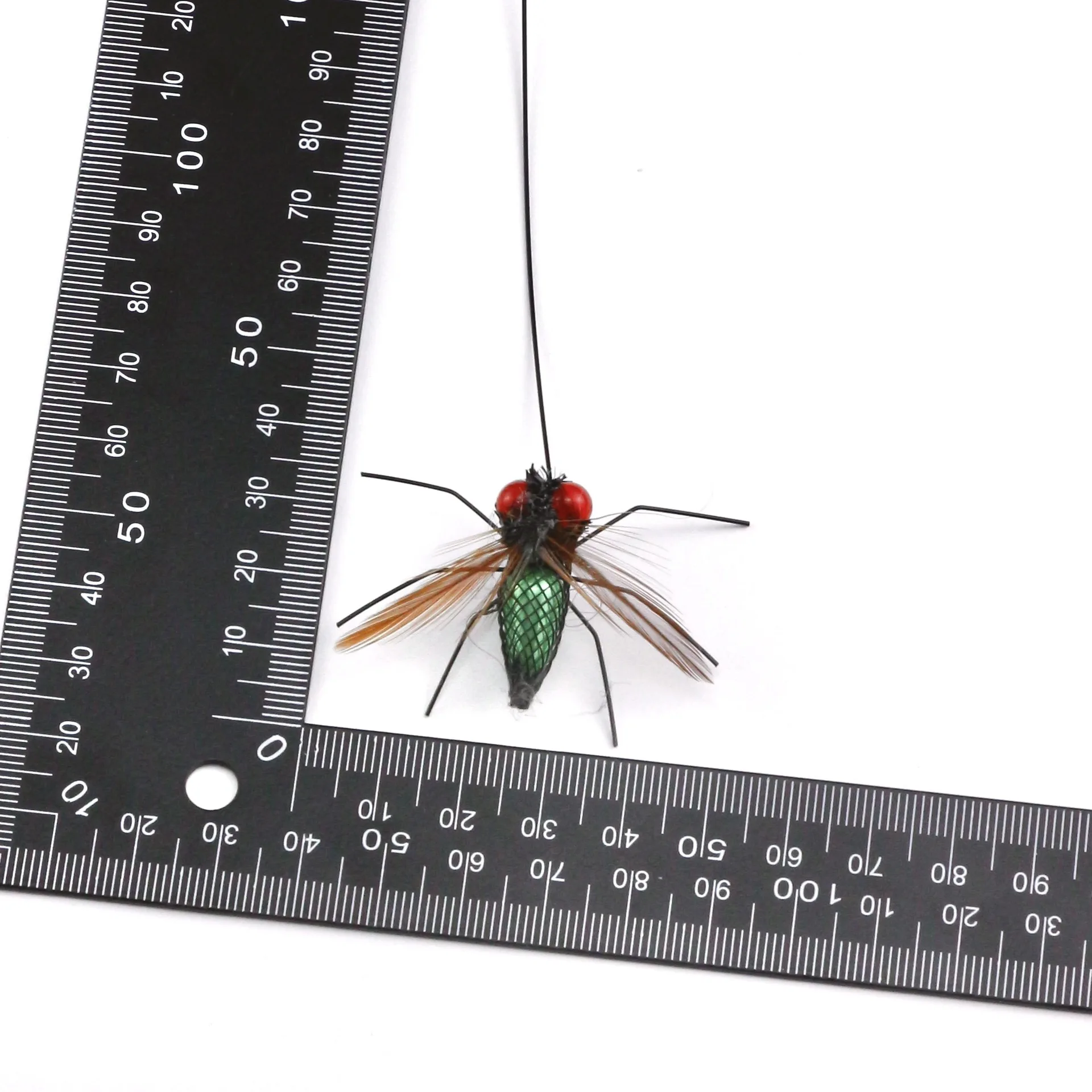 Juguete de gato con mosca simulada, 2 uds., reemplaza la cabeza, palo de burlas para gatos, varita interactiva, juguete para mascotas con insecto pequeño - imagen 2