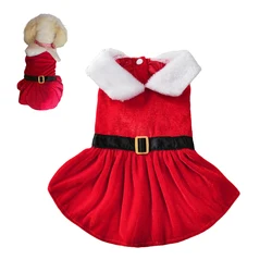 Vestido de Navidad con falda para perros pequeños y gatos - cómodo