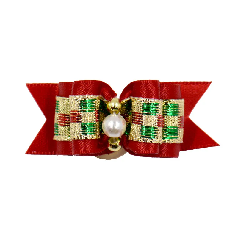 20/50/100 Uds. Lazos para el pelo de perro con bandas de goma adorno de diamantes de imitación cuidado del cabello Perros gato moño Bowknot accesorios para el cabello de mascotas - imagen 5