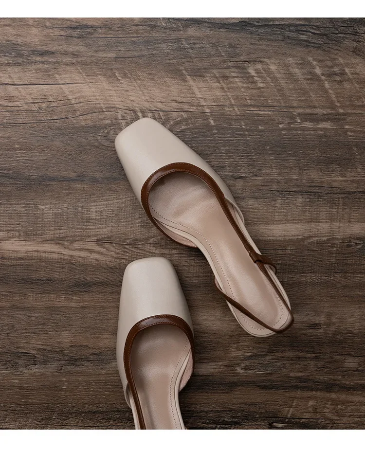 Sandalias sexis de tacón alto para Mujer, Zapatos de fiesta para vestido de verano, nuevo diseñador con punta cuadrada, chanclas para caminar, Zapatos de tacón para Mujer 2024 - imagen 4