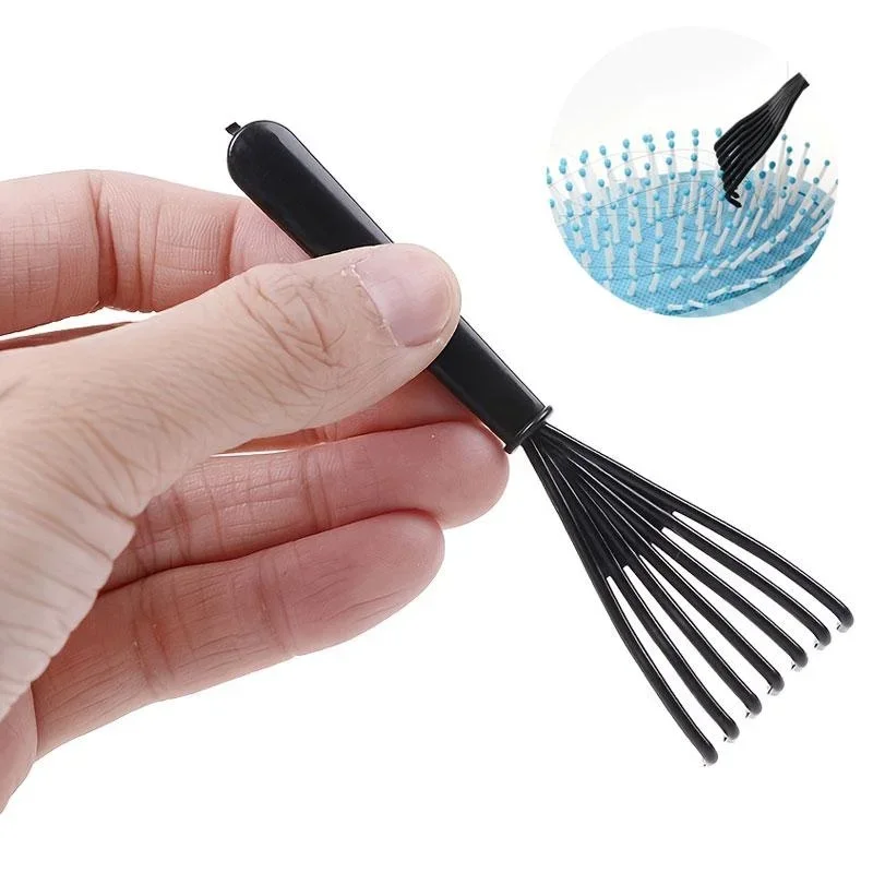 Herramienta limpiadora de cepillos para el cabello, rastrillo de limpieza, limpiador de cepillos para el cabello, herramienta integrada para quitar la suciedad del cabello
