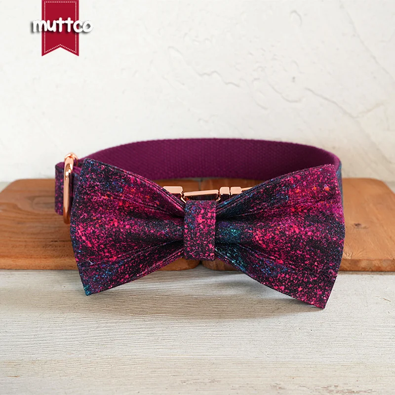 MUTTCO el diseño del cielo estrellado con inyección de tinta rosa DARK LIVELY FOREST muestra el estilo de personalidad de moda del perro 5 tamaños UDC192 - imagen 2