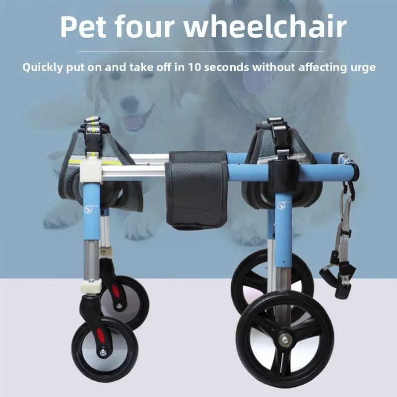 Silla de ruedas para perros con soporte completo para discapacitados