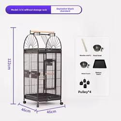 Jaulaaviario grande para loroaviario y pájaros – Acero resistente