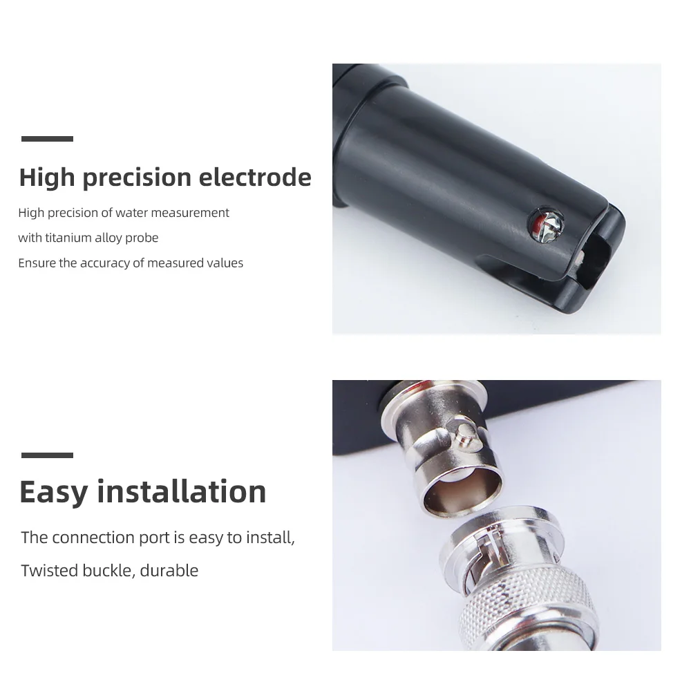 Sonda de repuesto ORP de 1,2 m/2m, conector BNC, electrodo ORP, Sensor ORP para acuario, laboratorio hidropónico - imagen 3