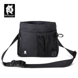 Bolsa entrenamiento perro con dispensador de premios y cinturón ajustable