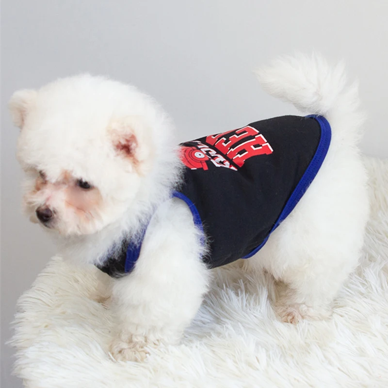 Chaleco de algodón de verano para mascotas, camisetas con estampado de letras para perros pequeños y gatos, ropa para cachorros - imagen 4