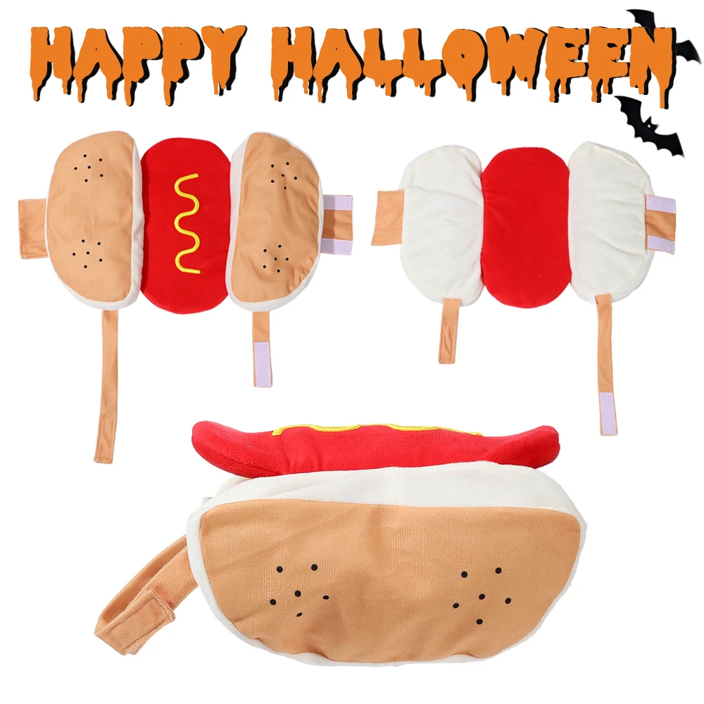 Disfraz de vestir para perros, ropa divertida de Halloween para perros pequeños y medianos, ropa de Cosplay para perros calientes, regalos de fiesta para perro salchicha