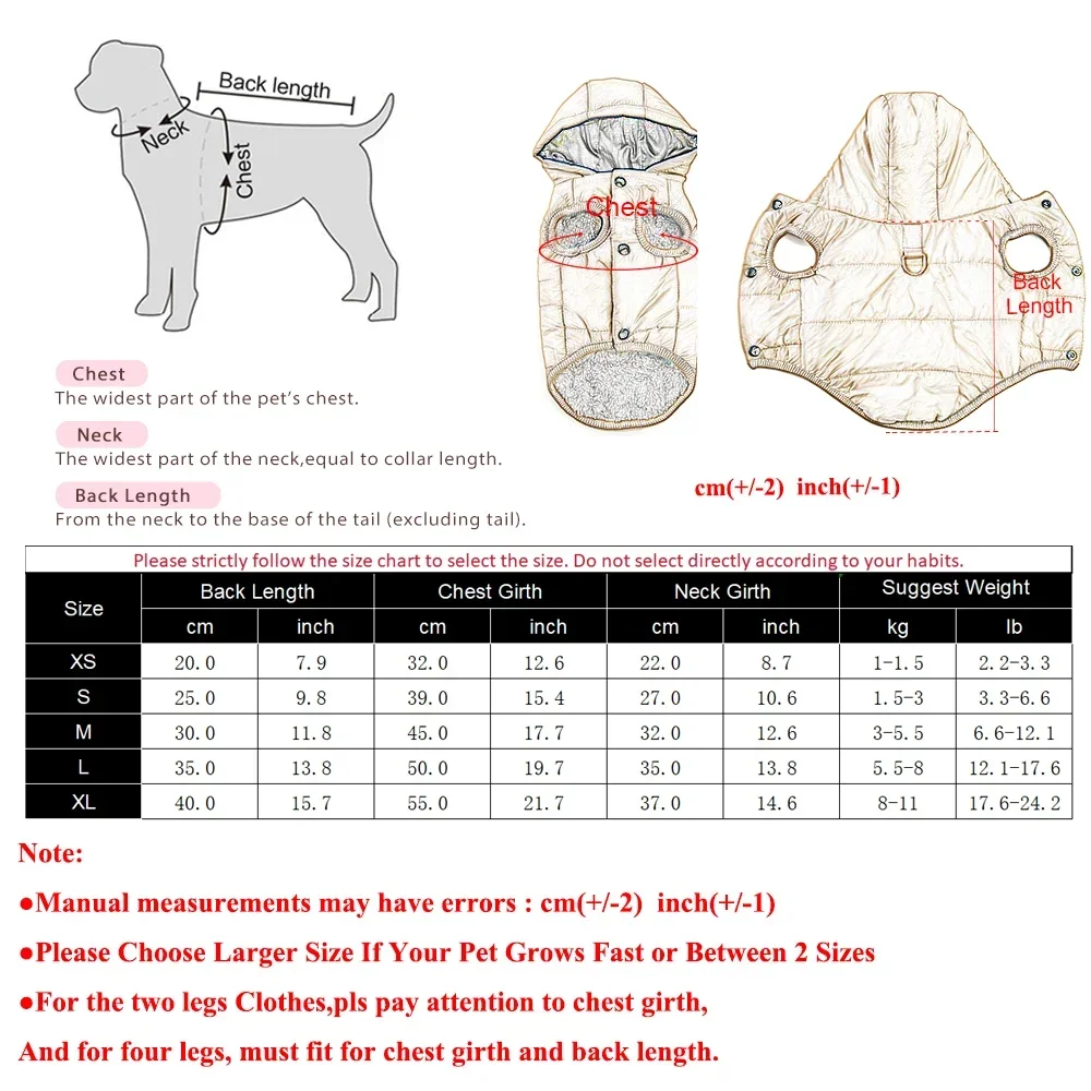 Abrigo de lana cálido para perros, Sudadera con capucha para perros pequeños y medianos, ropa de invierno para cachorros, chaqueta con anillo en D, disfraz Parka grueso y acogedor de Pug y perro salchicha - imagen 5