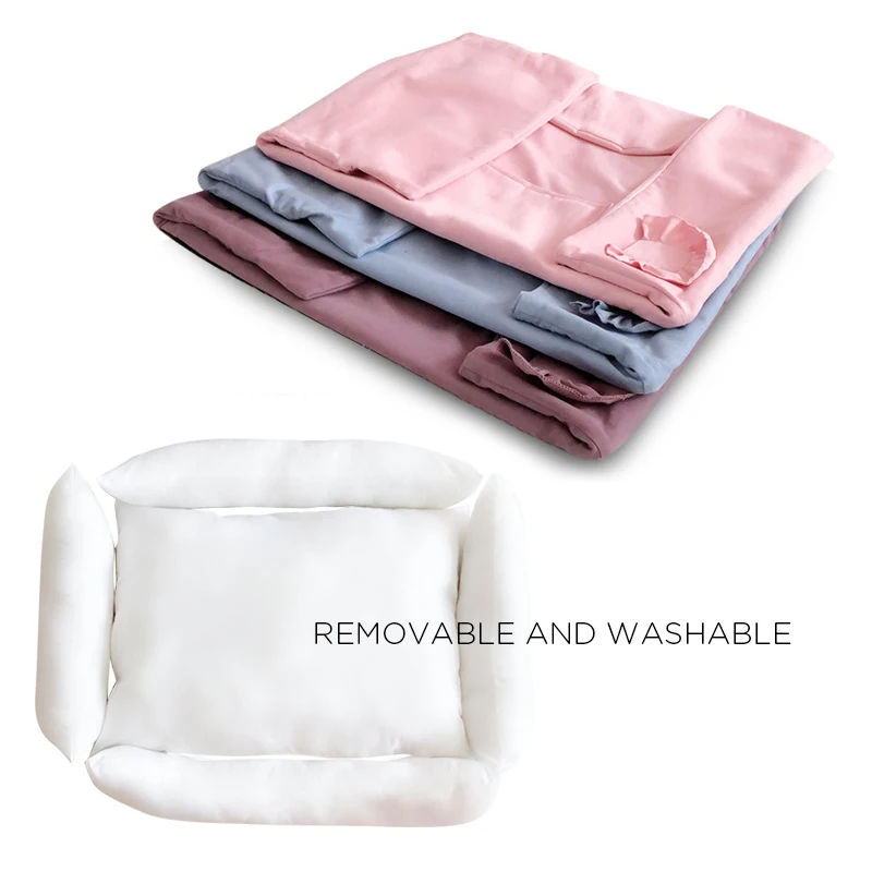 Sofá cama para mascotas, cama para perros y gatos pequeños y medianos, cama para cachorros con funda lavable extraíble, cama para perros de refuerzo, fondo antideslizante - imagen 5