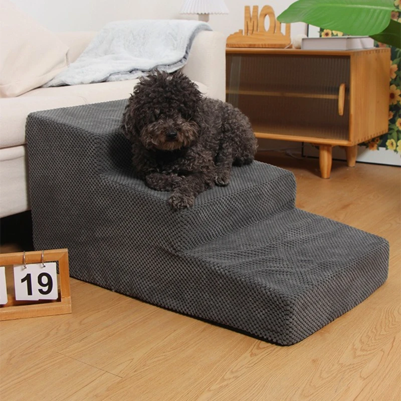 Escaleras antideslizantes de cuero para perros, extraíbles y lavables - imagen 3