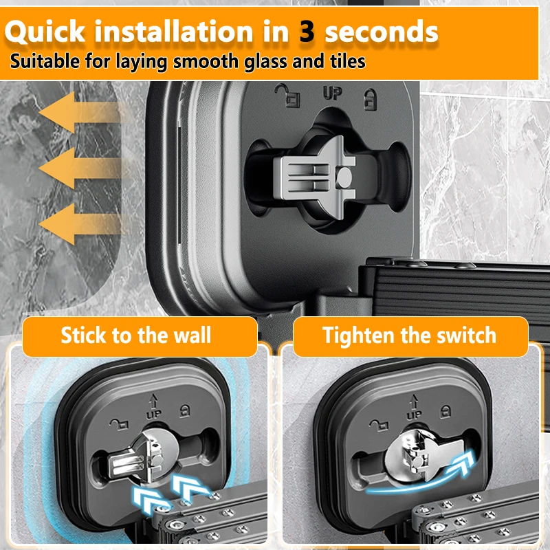 Tendedero de tela retráctil con ventosa, soporte de pared para el hogar, tendedero para secar toallas, colgador de ropa, ahorro de espacio - imagen 5