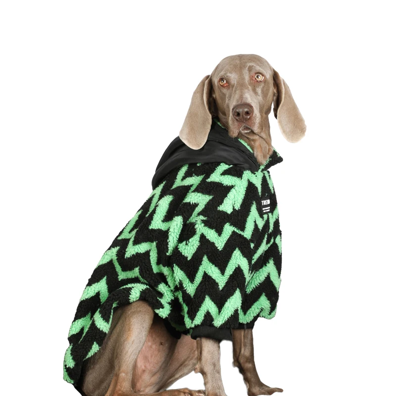 Ropa para perros grandes, sudaderas con capucha para perros grandes, abrigo de algodón a prueba de viento para mascotas, Labrador Golden Retriever, primavera e invierno - imagen 5