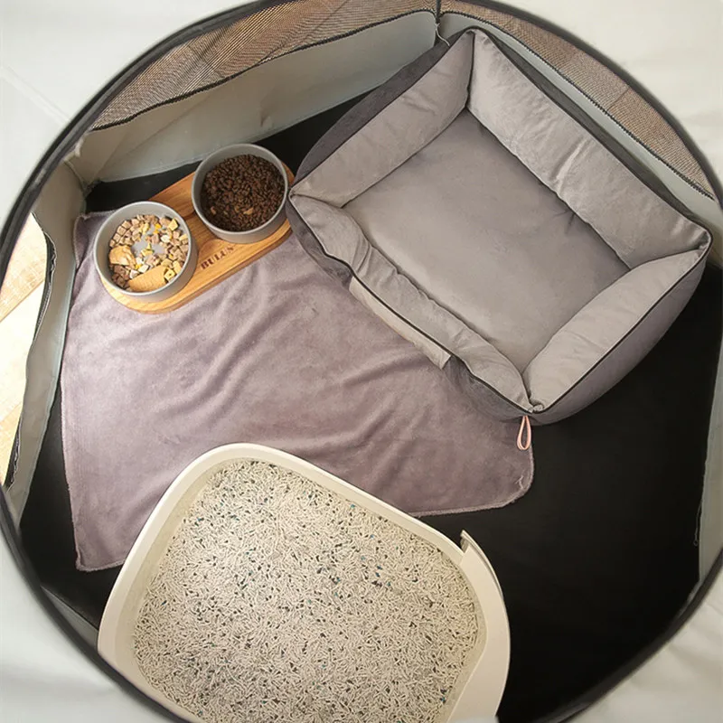Casa plegable para gatos, tienda de partos para camas de cría, portátil, caja de nacimiento cerrada, perrera para mascotas - imagen 2