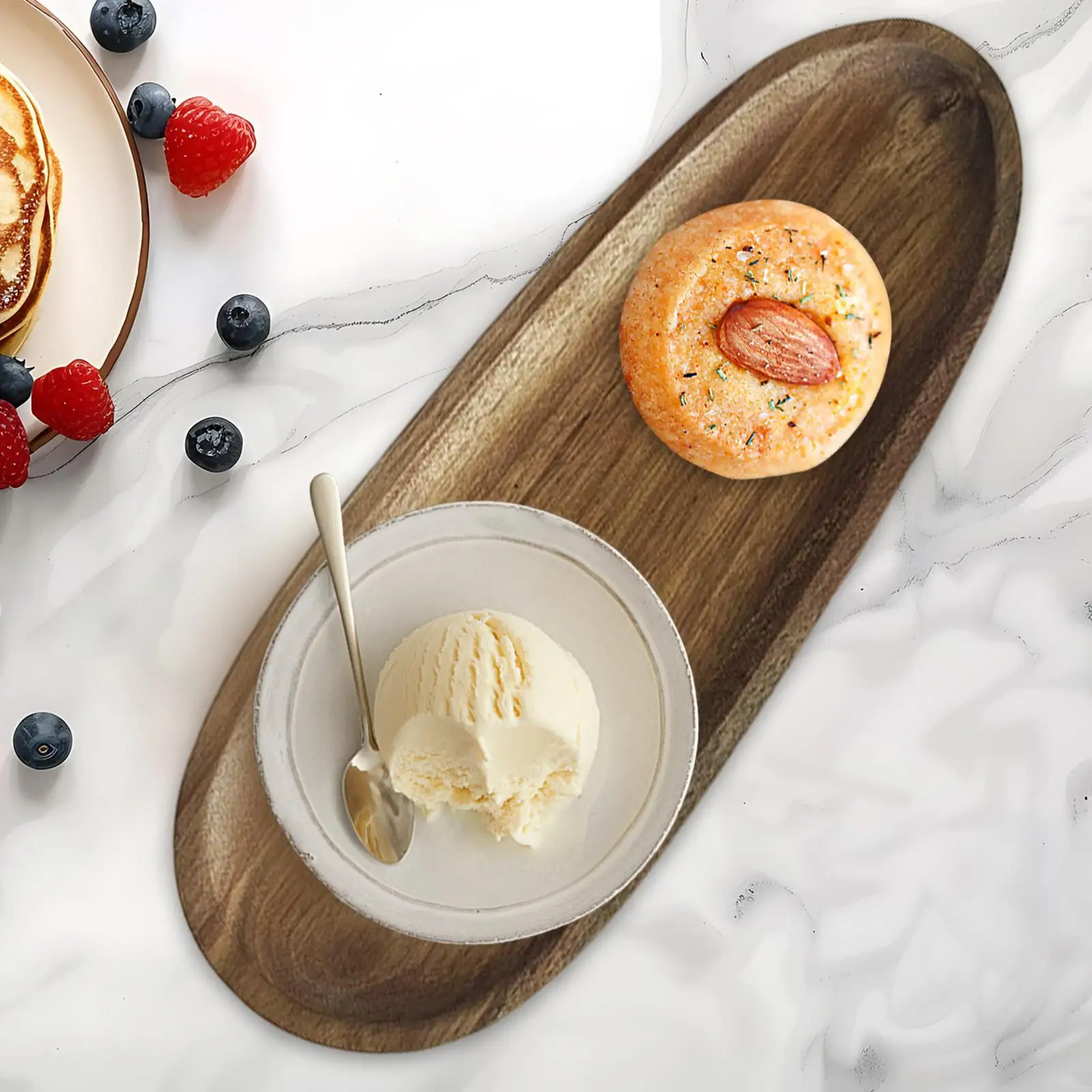 Wooden Serving Tray Dinner Tray, Cheese Serving Board, dinner Snack Plate for Cupcake Wooden Serving Tray Dinner Tray, Cheese Serving Board, dinner Snack Plate for Cupcake