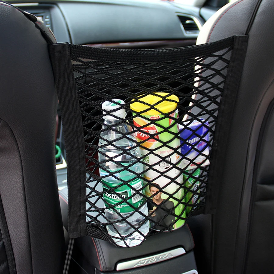 Barrera seguridad perros coche – Rejilla separación y bolsa almacenamiento - imagen 2