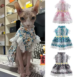 Ropa de verano para gatos y perros - Vestidos de encaje para Sphynx