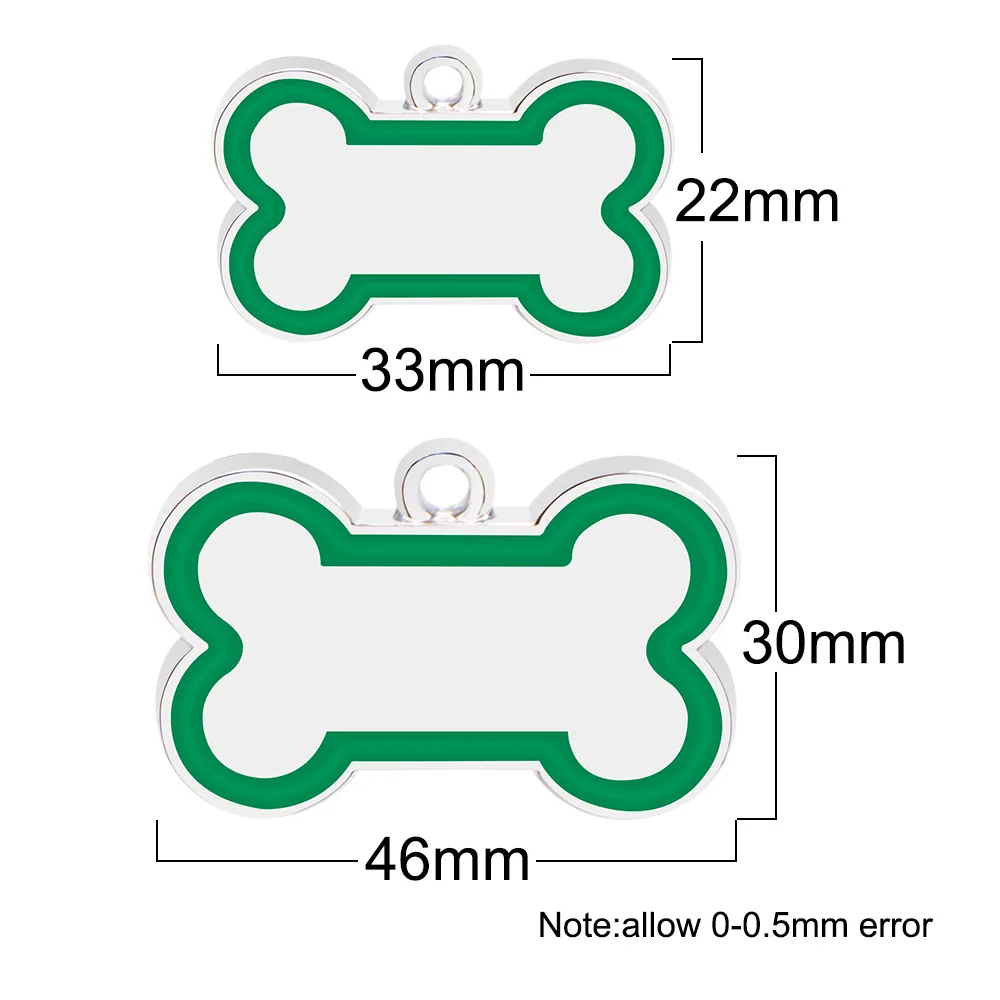 Venta al por mayor, 20 piezas, etiqueta de identificación de perro para perros pequeños, etiqueta de perro antipérdida grabada con nombre de mascota, etiquetas de identificación de número de teléfono - imagen 3