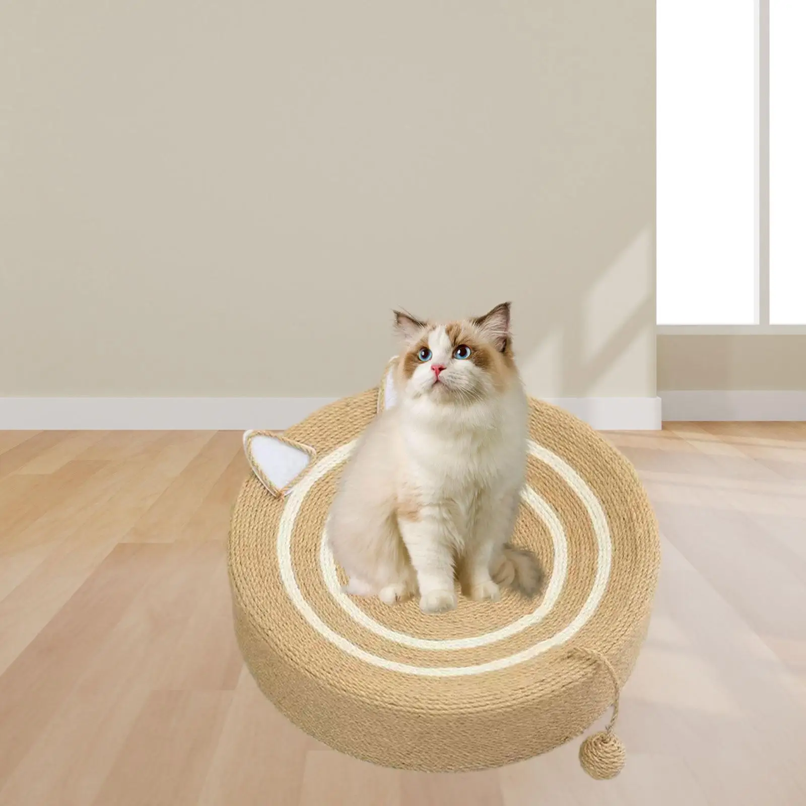Sisal Cat Scratching Board Sisal Scratch Pad Training Toy Sisal Cat Scratcher Cat Scratching Bed Lounge Puppy Cats Scratching
