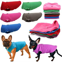 Chaleco térmico de invierno para Bulldog Francés, Pug y Chihuahua