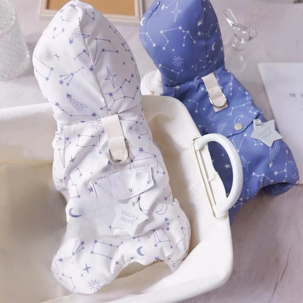 Abrigo de cuatro patas para otoño e invierno, mono de peluche para cachorros, pantalones de cuatro patas con lazo dibujable, ropa bonita para cachorros - imagen 4