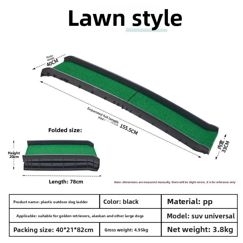 Rampa plegable antideslizante para perros grandes – acceso coche y SUV