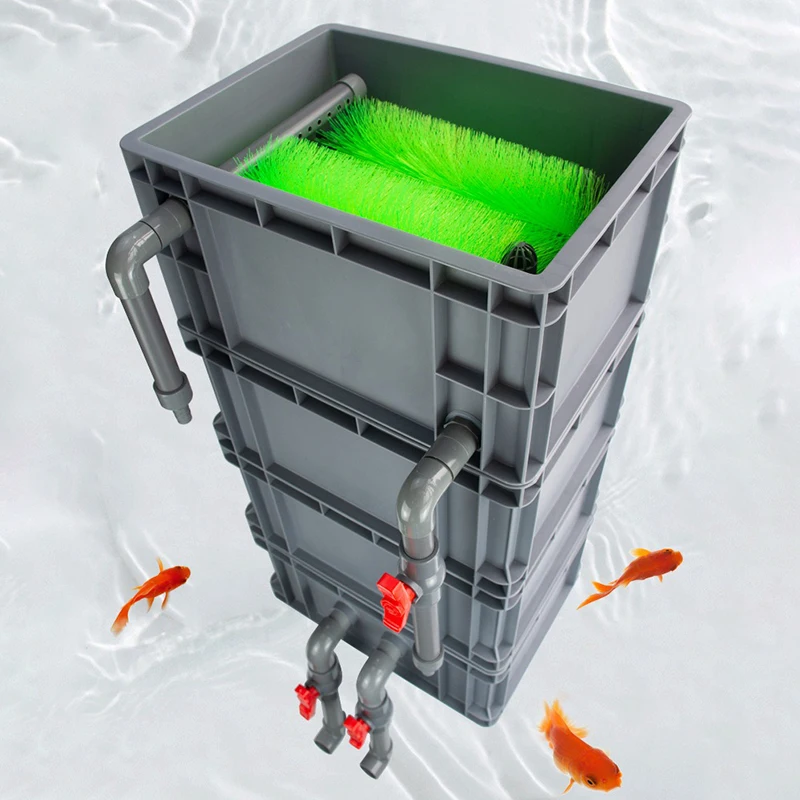 Caja de filtro para acuario de 4 capas, sistema externo para exteriores, cajas de filtros para acuario, filtración de huecos, accesorios DIY para mascotas - imagen 5