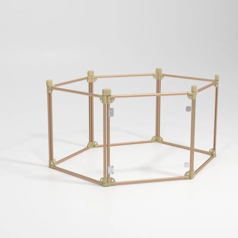 Valla transparente acrílica para mascotas, jaula interior para gatos, perros, carril de puerta de acero inoxidable, suministros de productos para mascotas, accesorios de jaulas impermeables