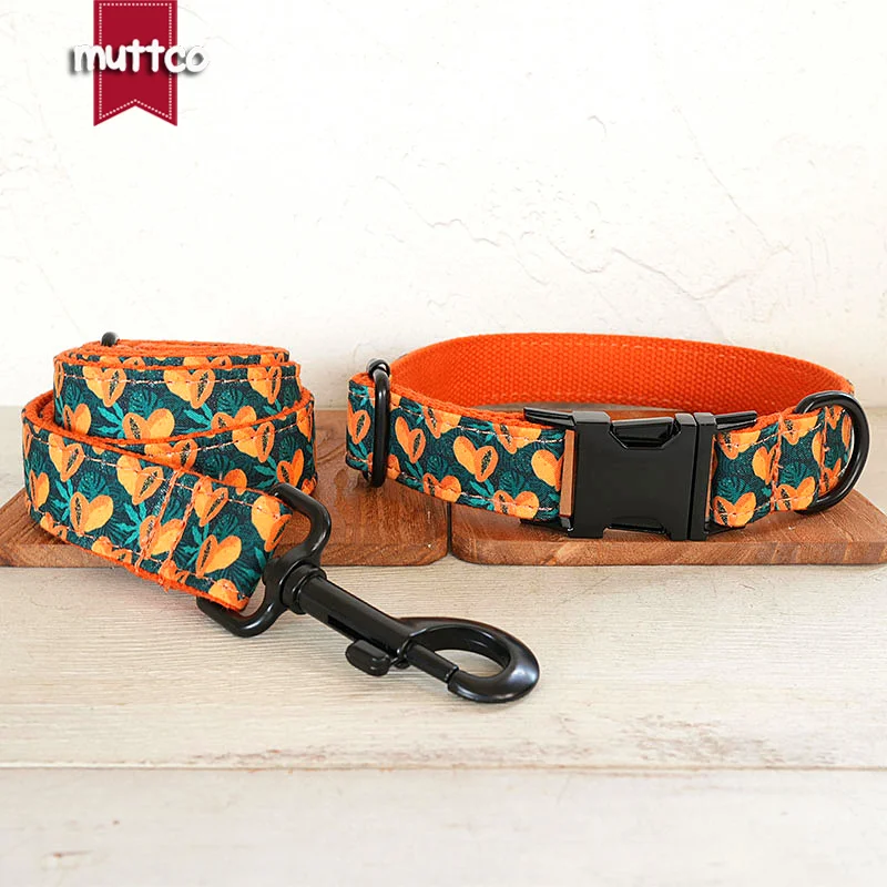 MUTTCO-fondo negro con patrón de rebanadas de papaya naranja, fresco, siente el sol y la felicidad, 5 tamaños, UDC157 - imagen 3