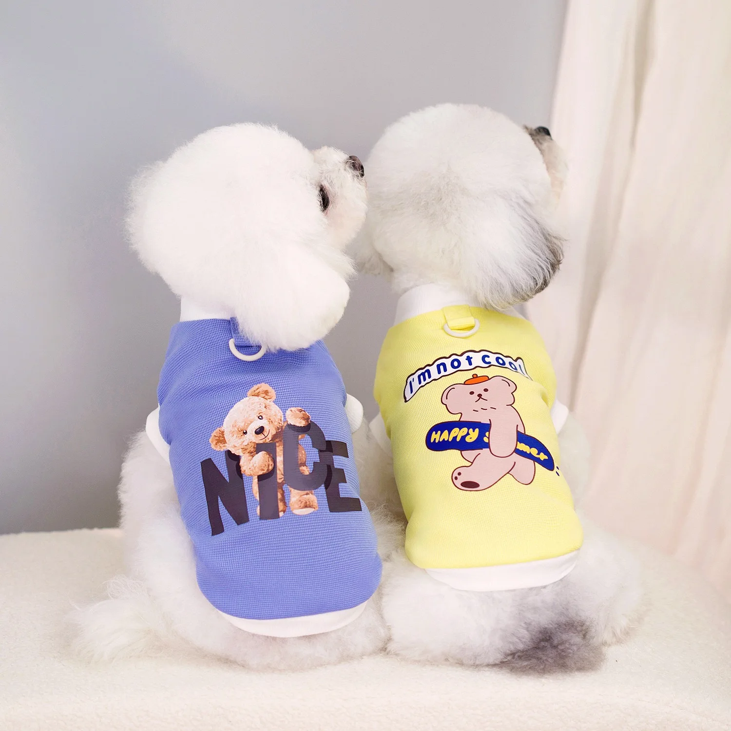 Truelove, ropa con estampado de dibujos animados para perros, camiseta, suéter, cosas para Chihuahua, ropa para cachorros, artículos, chaleco transpirable para gatos - imagen 2