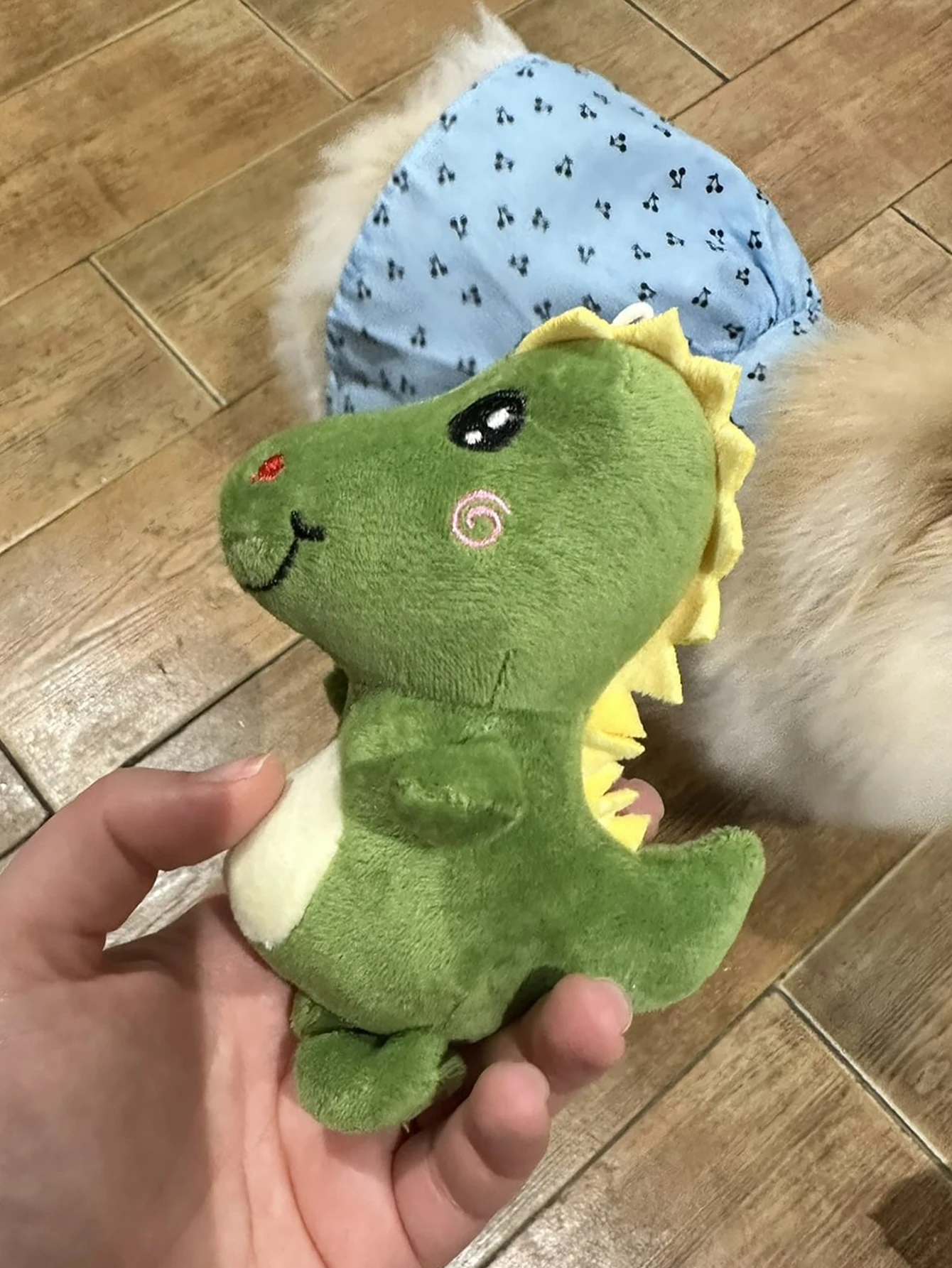 1 mini juguete de peluche para mascotas con forma de dinosaurio de dibujos animados, duradero y altamente interactivo - imagen 4