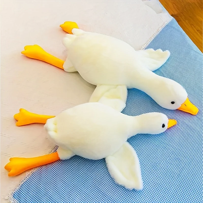 Juguete de peluche de ganso blanco grande para perro, suministros para perros, adecuado para todos los perros pequeños, juguetes de peluche para mascotas, diversión, dientes duraderos para masticar - imagen 4