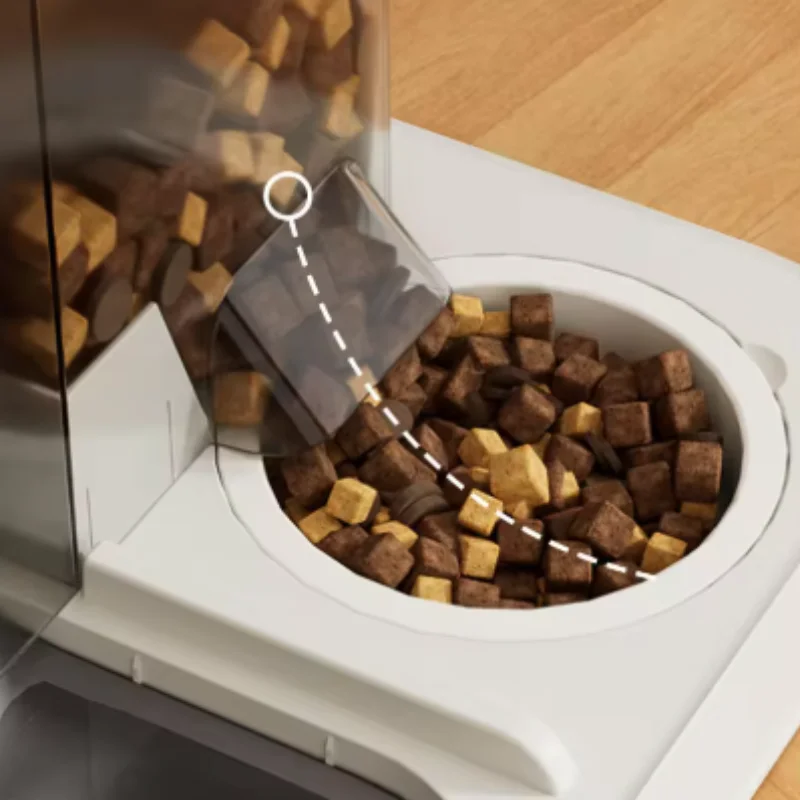 Comedero automático para gatos y perros con fuente de agua - imagen 2