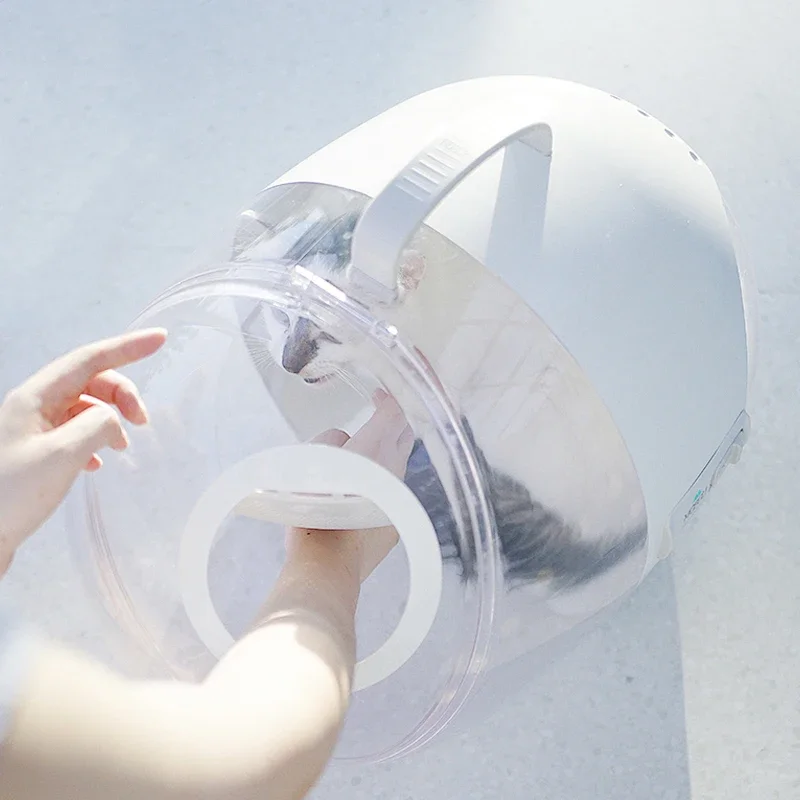 Bolsa de viaje para gatos Moboli de origen, bolsa de transporte transpirable para mascotas, astronauta, gato, cachorro, cápsula de viaje, bolsa de viaje de doble puerta, portador de mascotas - imagen 4