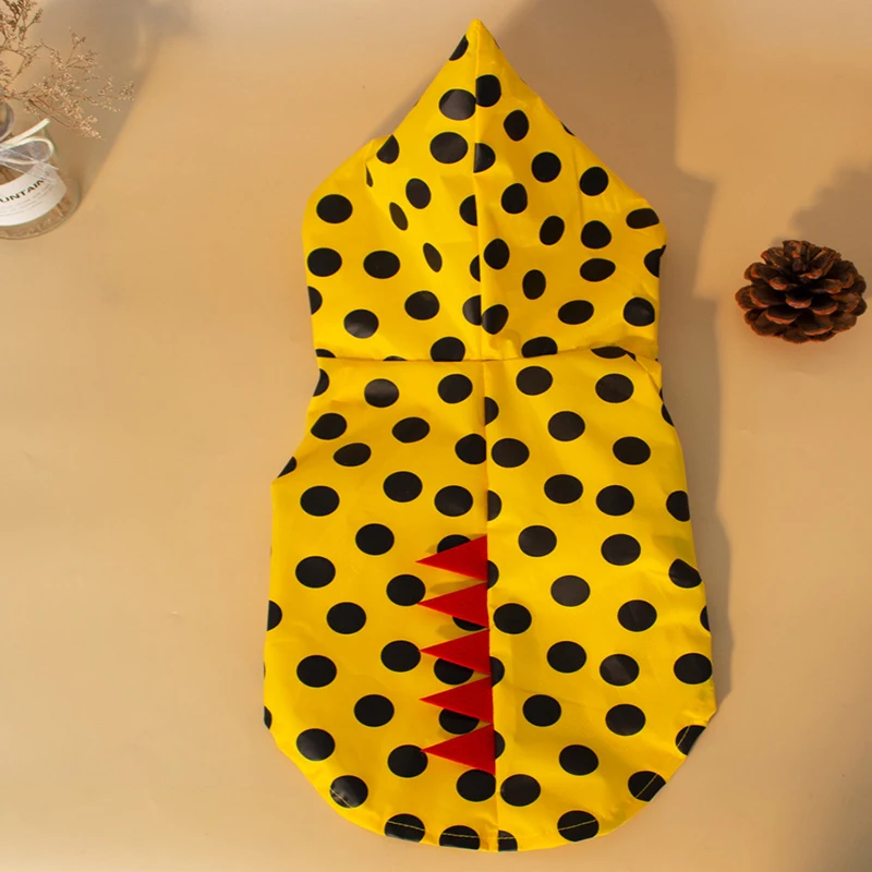 Ropa para mascotas, impermeable para salir de perros, impermeable con capucha de dos pies, impermeable para compras de Halloween para mascotas - imagen 4