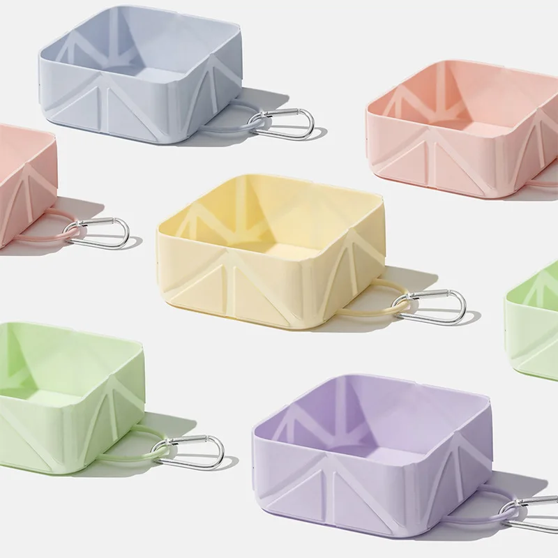 Tazón plegable de silicona portátil para perros, gatos y cachorros - imagen 5