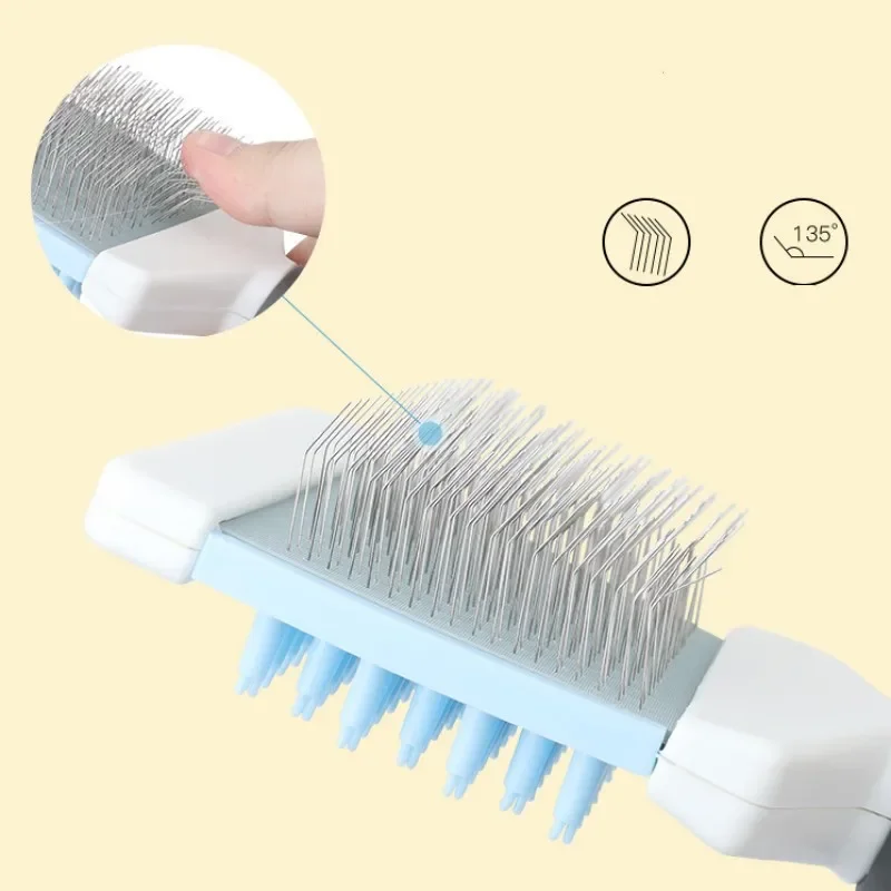 Cepillo doble cara para perros y gatos – removedor de pelo y masaje - imagen 4