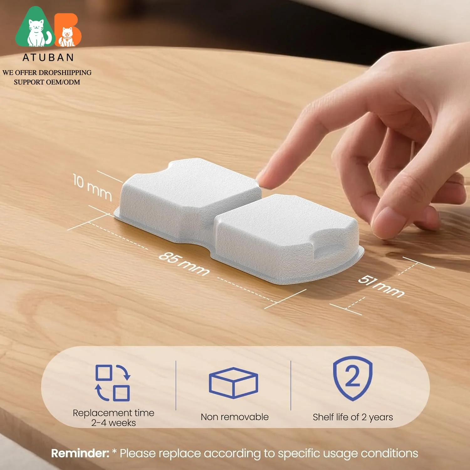 Filtro de fuente de agua para gatos: pantalla de repuesto de fuente para mascotas para filtros de acero inoxidable y filtros de espuma para fuente de agua para gatos - imagen 2