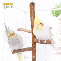 Soporte madera natural para periquitos – Perchero colgante