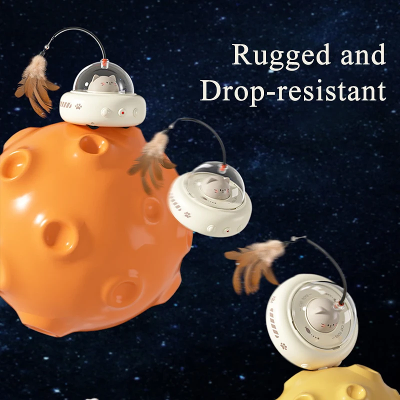 Juguetes láser inteligentes para gatos 2 en 1, palo de rompecabezas para gatos con campana, juguete móvil para gatitos, juguete eléctrico de plumas para mascotas, suministro para gatos y mascotas - imagen 3