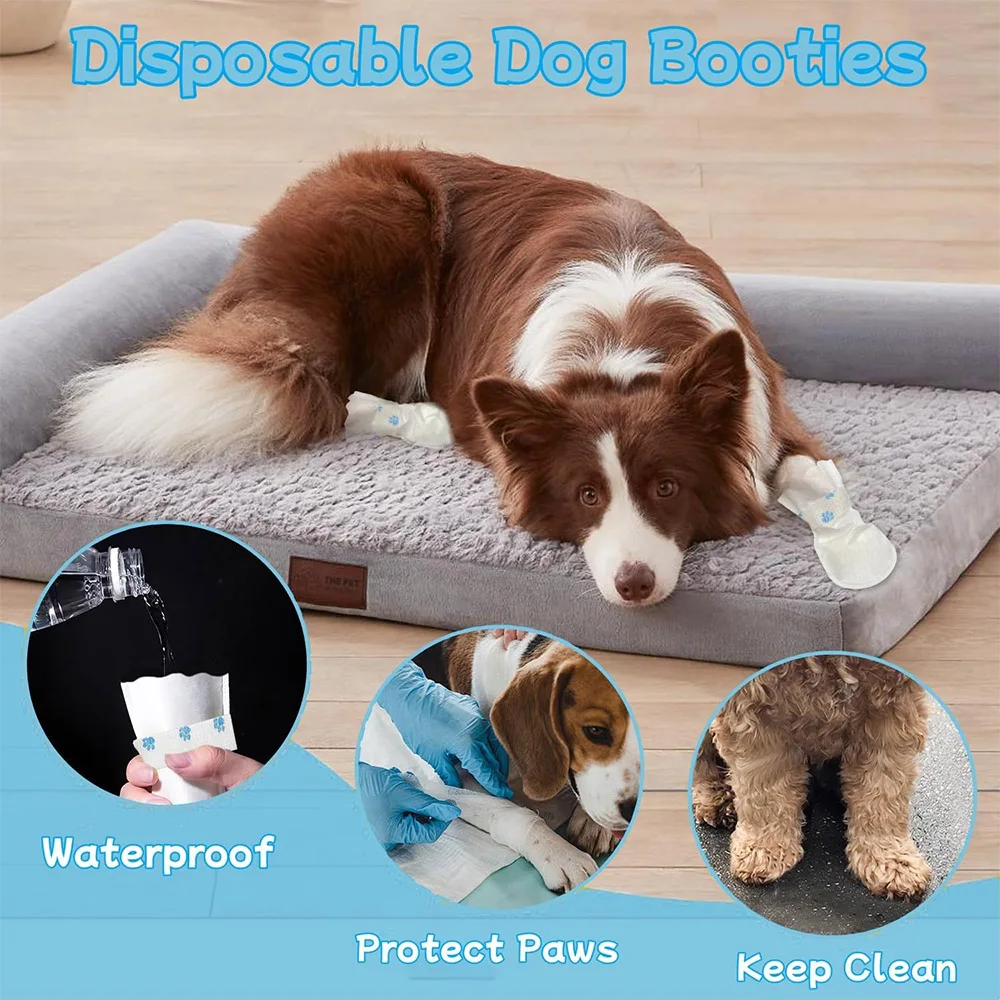 Zapatos desechables impermeables para perros pequeños - antisuciedad - imagen 4
