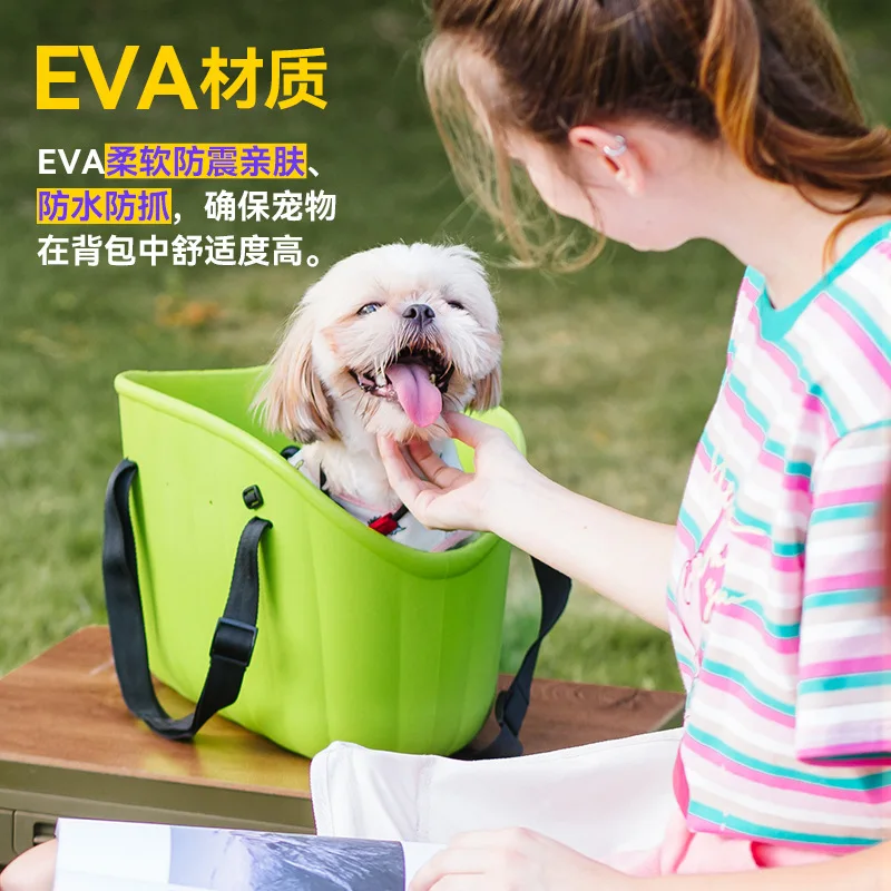Mochila portátil para gatos, bandolera para mascotas, bolso escolar portátil para gatos, mochila elegante y sencilla para mascotas, perro pequeño - imagen 2