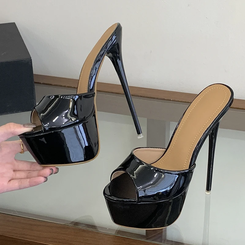 Zapatillas tacón alto punta abierta para gatos y perros, fiesta - imagen 3