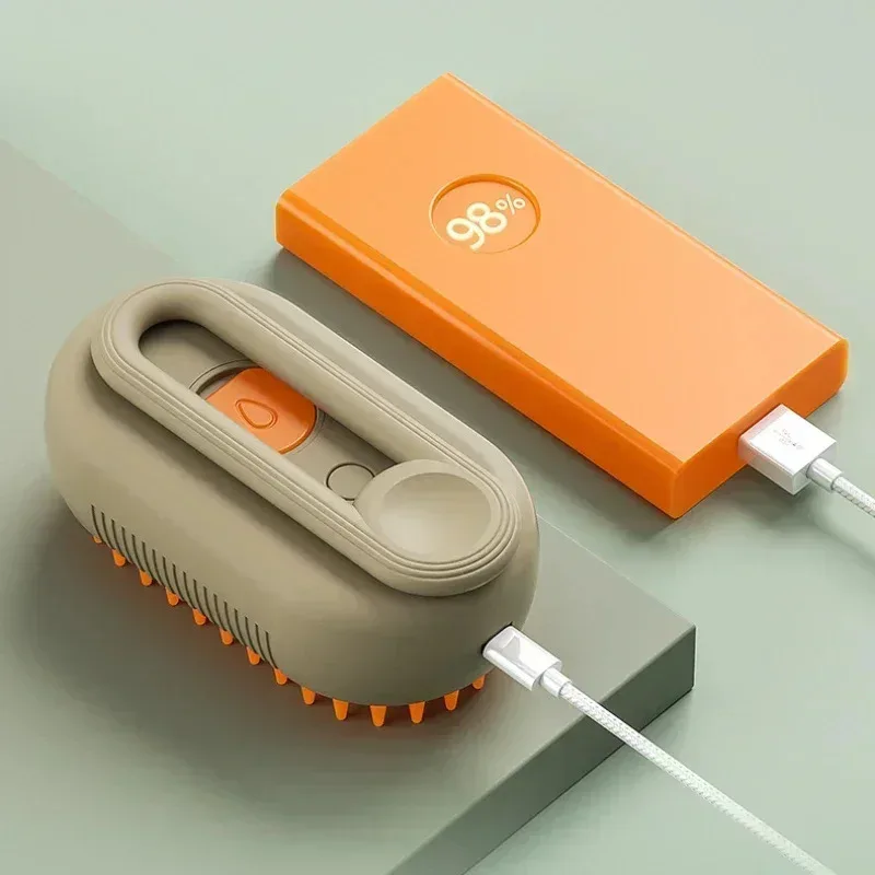Cepillo vapor 3 en 1 para perros y gatos – Desenredante con masaje - imagen 4