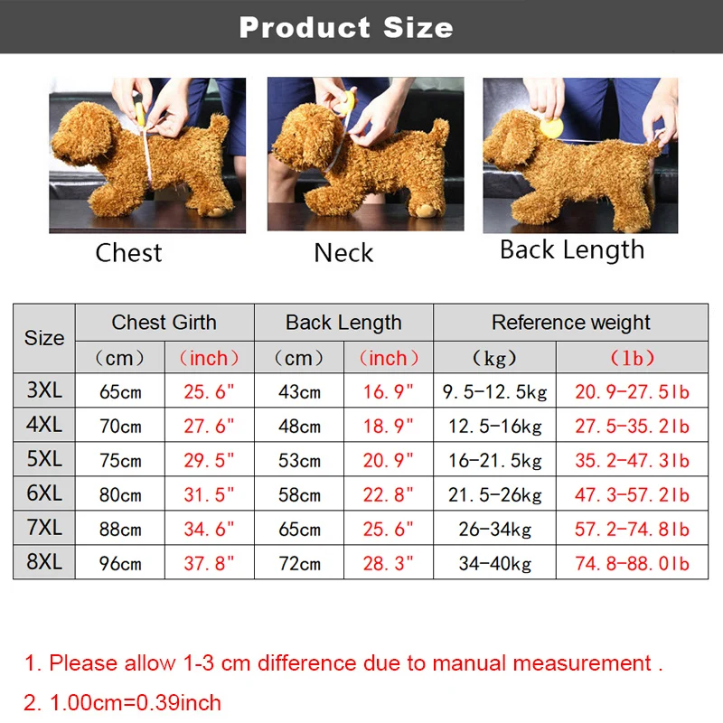 Pijamas grandes de cuello alto 8XL para perros, ropa cálida de invierno para perros grandes, Body de manga larga Labrador, traje de caída para perros con forro de felpa - imagen 2