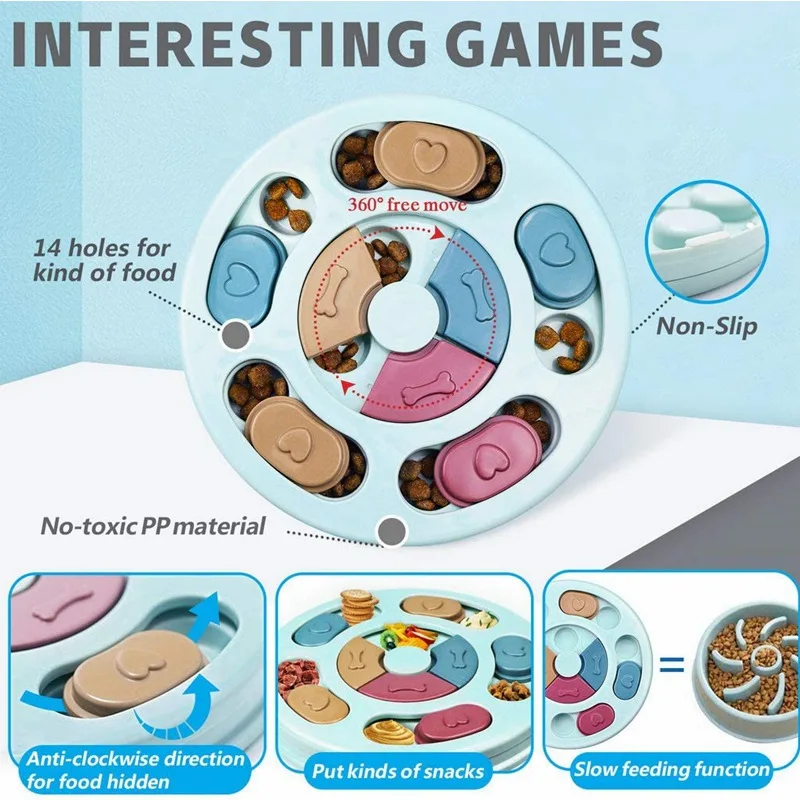 Cuenco de alimentación lenta para perros - Juguete educativo - imagen 2