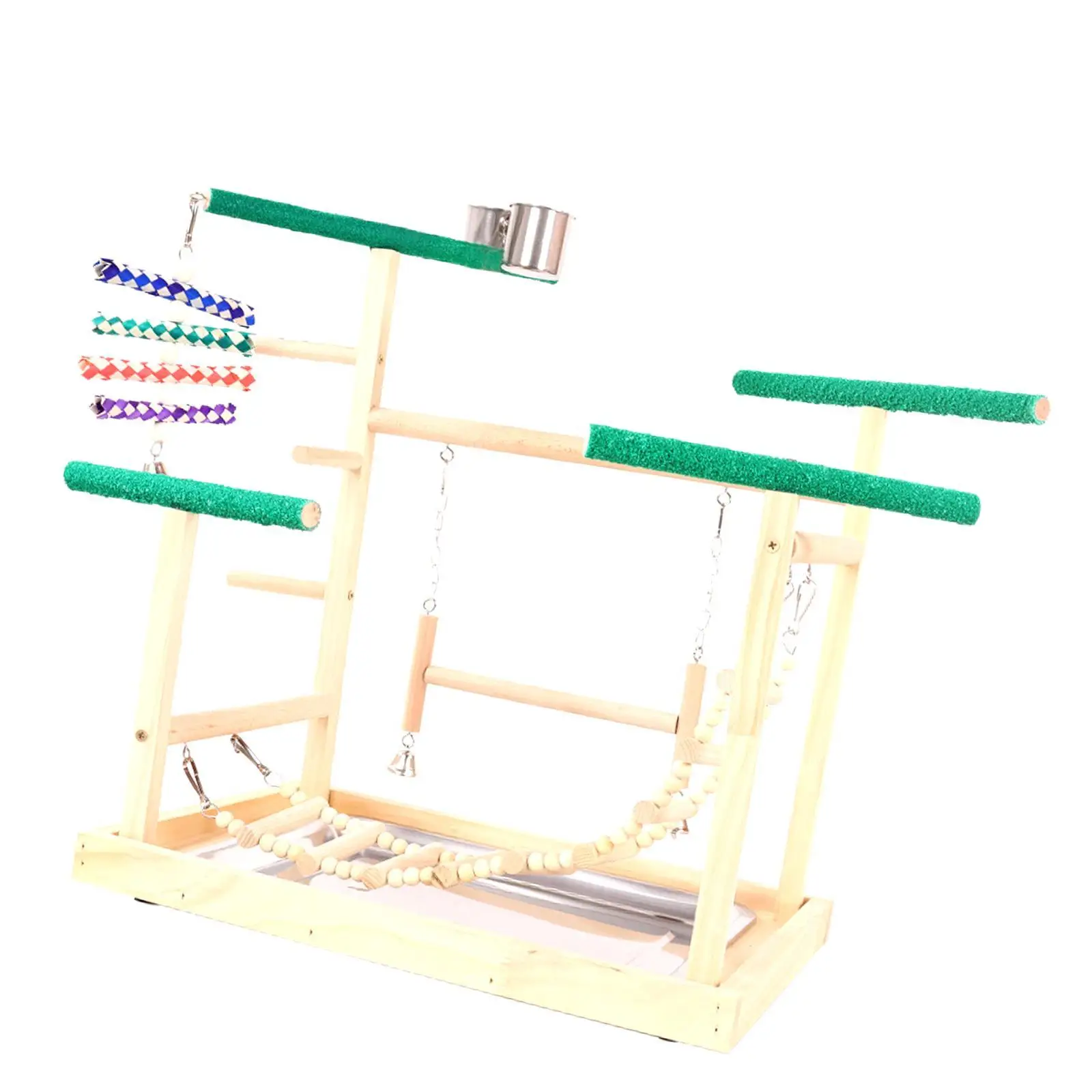 Parrot Playground Platform Birds Chewing Toys for Lovebirds Budgie Cockatoos