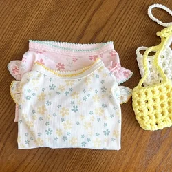 Chaleco floral verano para perros pequeños – Jersey suave ligero