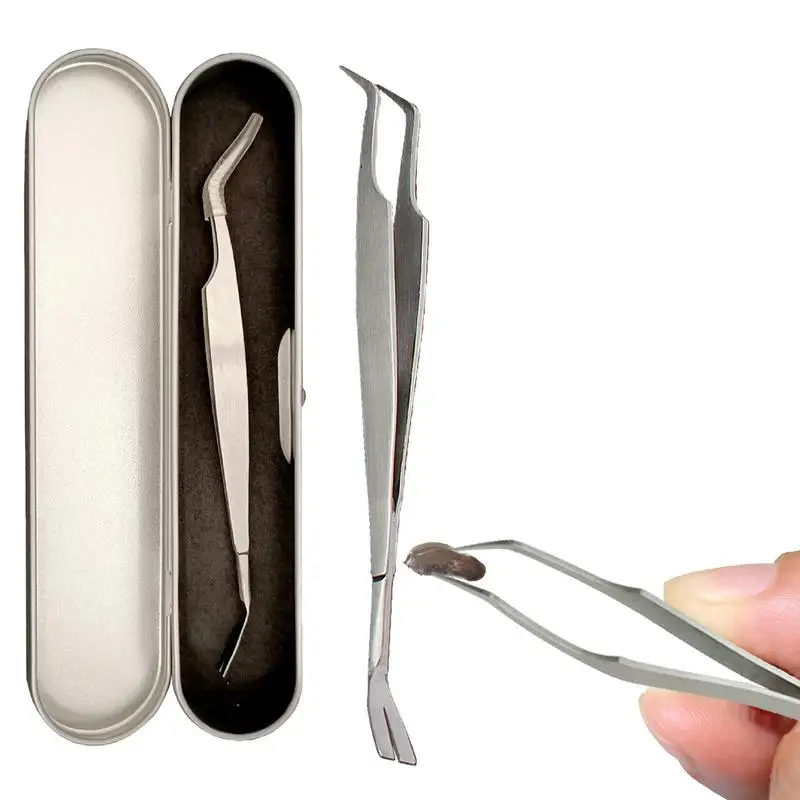 Herramienta removedora 2 en 1, pinzas profesionales para eliminación de garrapatas para humanos y mascotas, herramientas de eliminación de pulgas y garrapatas - imagen 3